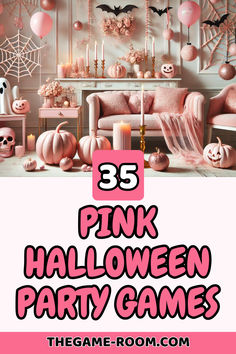 pink halloween party games for kids and adults