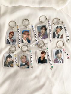 Hey STAY! Handmade beaded keychains with photos for STRAY KIDS. Each beaded keychain was made with colors to match the photo! ☺️ Please let me know if you'd like other colors for the beads or something else custom and I will do my best to work with you! These are all handmade so there could be imperfections but I will try my best to make the best of quality for you! *Shipping: Please keep in mind that the Etsy estimated delivery dates are not usually correct. These are ESTIMATED dates. I ship ou Skz Freebies Ideas, Making A Keychain, Stray Kids Accessories, Cute Craft Ideas Aesthetic, Stuff To Make With Beads, Straykids Keychain, Stray Kids Diy Crafts, How To Make Keychains With Beads, Stray Kids Gift Ideas