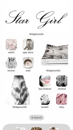 an info sheet with different types of hair