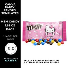 a candy bar with hello kitty on it