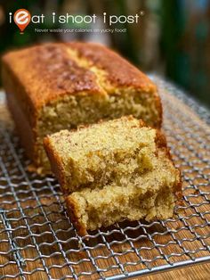 a loaf of bread sitting on top of a cooling rack