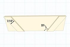 the side view of a paper boat with measurements