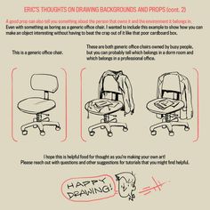 an advertisement with instructions on how to use the office chair for back - to - school