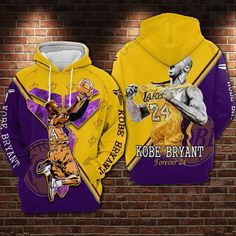 the hoodie is shown with an image of basketball player and his name on it