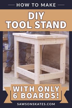 Using a scroll saw on a DIY tool stand Workbench Plans Diy, Tool Stands, Woodworking Tools Workshop, Tool Stand, Diy Workbench, Tool Table, Wood Projects That Sell