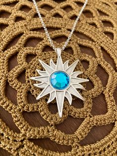 "Sterling Silver - Bright finish - Twitches Sun Pendant \"Twitches 15 year edition\" comes  on an 18inch chain. each pendant purchased comes with a special gift!" Twitches Necklace, Navia Aesthetic, Best Cosplay Ever, Fandom Jewelry, 15 Year Anniversary, Shiny Rings, Blue Diamonds, Sun Pendant, Allegiant