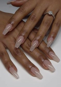 Acrylic Nails Nude, Subtle Nails, Fancy Nails Designs, Work Nails, Nail Swag, Short Acrylic Nails Designs, Square Acrylic Nails