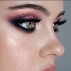 Minx Lashes, Julia Adams, Purple Smokey Eye Makeup, Maquillage On Fleek, Purple Smokey Eye, Fresh Makeup, Melt Cosmetics, Stunning Makeup, Face Forward