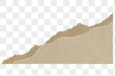 a white and brown mountain with sand on the ground, as if it were cut out from