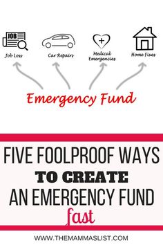 five ways to create an emergency fund