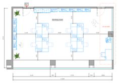 the floor plan for an office building