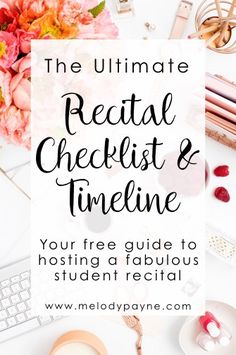 the ultimate real checklist and timeline for your free guide to hosting a fabulous student special