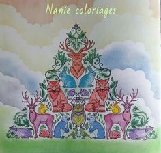 an adult coloring book with animals on it