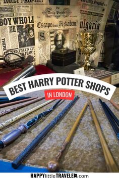 harry potter shops in london with the words best harry potter shops