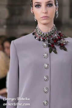 Embroidered like Jewelry - Georges Hobeika Fall 2016 Haute Couture Details Chic Outfits Edgy, Haute Couture Embroidery, Haute Couture Details, Funky Dresses, Women Bodycon Dress, Arab Fashion, Couture Details