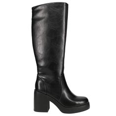 PRICES MAY VARY. Chunky Heel Inside Zip 90s Trend Imported Dress With Knee High Boots, 90s Shoes, Thick Heel Boots, Big Calves, Go Girl, Boots Casual, Dirty Laundry, Wide Calf Boots, Thick Heels