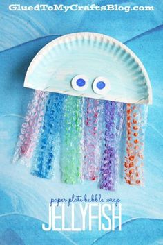 jellyfish paper plate craft for kids to make