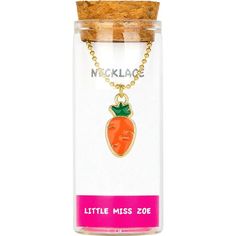 Add a pop of fun and coolness to your look with this amazing necklace! The balloon dog pendant necklace is sure to put a smile on your face. Made with love in CA from gold plated metal. This item comes pre-packaged in a beautiful glass bottle and ready to gift. | Little Miss Zoe | Charming Necklace in a Bottle, Carrot (Orange, One Size) | Maisonette collects the best children’s products from around the world (unlike Zulily, Etsy, The Tot, Farfetch Kids, Childrensalon, Crate and Kids, Kohls, Wayfair, Buy Buy Baby, Nordstroms, Mini Boden, J.Crew Factory, or PotteryBarn Kids), creating a curated shopping experience for you. Think of us as your shortcut to fashion for litte ones! Tiny Cross Necklace, Dog Pendant, Swimming Bathing Suits, Balloon Dog, Easter Shopping, Boy Accessories, Shop Jewelry, Gift Bundles, Buy Buy