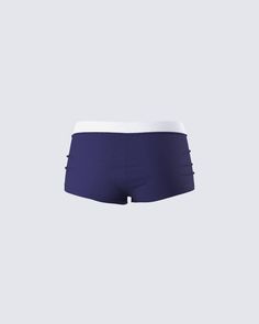 From lounging around to pairing underneath some baggy pants for a chic look - these booty shorts are a baddie essential 😌 Made from jersey fabric and complete with an elastic waistband and cheeky fit 💙 Boy Shorts Women, Sporty Stretch Boxer Briefs With Ribbed Waistband, Workout Shorts With Elastic Side Panels, Sporty Boxer Briefs With Ribbed Waistband, Sporty Boxer Briefs With Ribbed Waistband For Sports, Sporty Short Bottoms With Elastic Side Panels, Gym Shorts With Contoured Waistband, Sporty Stretch Pajama Shorts, Sporty Boxer Briefs With Elastic Waistband