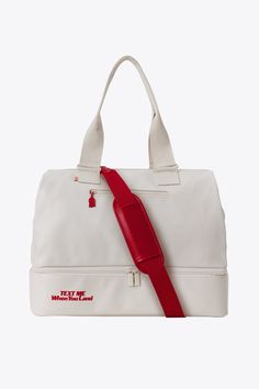 BÉIS x Lonely Ghost 'The Weekender' in Ghost White - White Overnight Bag & Travel Weekender Bag Travel Weekender Bag, Personal Item Bag Travel, Beis Weekender Bag, Dream Boutique, Lonely Ghost, Compartment Bag, Bday Wishlist, Stylish Luggage, Weekender Bags