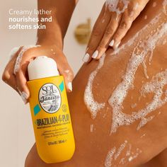 Sol de janeiro Brazilian 4 Play Moisturizing Shower Cream-Gel Body WashSulfate-free moisturizing shower cream gel. Moisturizing body wash with a blend of Cupuaçu Butter, Coconut Oil, and Açai Oil Scents: pistachio, almond, heliotrope, jasmine petals, vanilla, salted caramel, sandalwood. Cruelty free, gluten free, vegan friendly, paraben free and sustainably sourced products. Cupuacu Butter, Shower Cream, Beyond Beauty, Hydrating Cream, Laura Geller, Moisturizing Body Wash, Soften Skin, Essential Fatty Acids, Issey Miyake