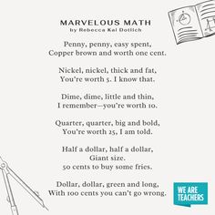 a page from the book marvelous math