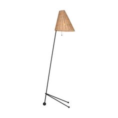 Crafted with a subtle lean forward, the Gustav floor lamp by AERIN is beautifully balanced on a tripod base with spherical metal detailing, which is echoed in a spherical pull chain. The tapered, conical linen shade helps direct light forward as well as emitting a warm and welcoming glow. The Gustav floor lamp works best behind a reading chair in any room. Visual Comfort Studio Visual Comfort Studio Gustav Medium Floor Lamp - Floor Lamps in Aged Iron | Size 58.63" H X 18.38" W X 21.38" D | Perig Lamp Floor, Reading Chair, Floor Lamp Design, Curtain Accessories, Pull Chain, Desk Lamps, Linen Shades, Shelf Organization, Mudroom Furniture