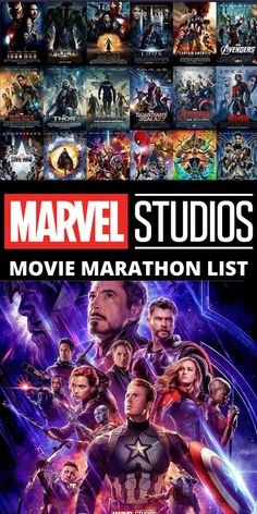 the movie poster for the upcoming film, quaranne marvel studios movies marathon list