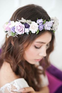 This perfect lavender crown made of stabilized plants and handmade flowers!! Due to the flexible design of wreath individually adapts to the shape of the head. SHIPPING INFO I ship worldwide! It usually takes about 2-4 weeks for international orders to arrive depending upon where you are located and customs. If you need your order in a hurry please message me before you purchase. Wedding Crown Floral, Lavender Crown, Floral Wedding Crown, Jacksepticeye Egos, Moonlight Wedding, Hair Accessories Crown, Bridesmaid Hair Pieces