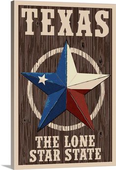 texas the lone star state on wood