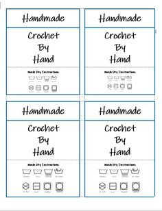 printable worksheet for handmade by hand with instructions to make it easy