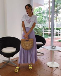 Summer Inspiration, Hippie Outfits, Inspiration Style, Dream Clothes, Daily Outfits, Pleated Skirt, Dress Skirt