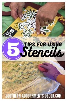 the top five tips for using stencils