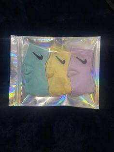 Custom Made Dyed Nike Pastel Socks Kids Nike Socks, Pastel, Custom Nike Socks, Easter Socks, Pastel Socks, Nice Packaging, Toddler Nikes, Custom Nike, Nike Accessories