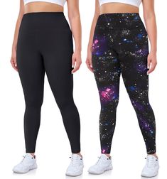 PRICES MAY VARY. 92% Polyester, 8% Spandex Imported 【Size Chart】We Specialized in Plus Size Sport Leggings.Please choose your size according to your waist, hips and inseam from the size chart:1X-4X.Make Fat women have the same confidence in the their figure,since for our yoga pants can make you looks more slim and get more interest to go gym. 【HIGH WAIST & TUMMY CONTROL】 The gradual narrowing of the high-waisted design and the unique cut of the buttocks perfectly fits your legs and abdomen to pr Go Gym, High Waisted Yoga Leggings, Sport Leggings, Leggings For Women, Running Leggings, Plus Size Leggings, Going To The Gym, Soft Black, Yoga Leggings