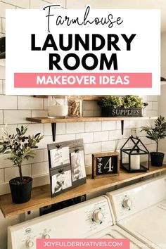 the laundry room is clean and ready to be used as an office or home decor