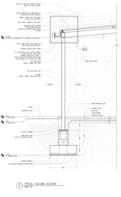 an architectural drawing showing the details of a house