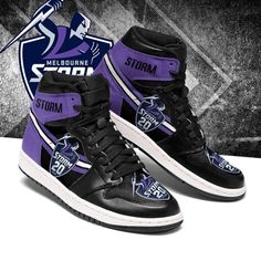 Melbourne Storm Nrl Air Jordan Team Custom Eachstep Shoes Sport Sneakers For Men Women Melbourne Storm, Custom Design Shoes, Air Jordan Sneakers, Design Shoes, Jordan Sneakers, Shoes Sport, High Sneakers, Air Jordan Shoes, Custom Sneakers