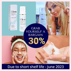 Due to short shelf life (June 2023) we are offering GLOW for 30% off at just £18.55! #glowingskin #glycolicacid #skincarecommunity #glowingskintips Short Shelf, Instant Face Lift, Eyebrow Growth, Instant Lifts, Eyelash Growth, Skin Tips