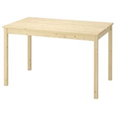 a wooden table on a white background