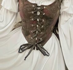 a corset with laces on it is shown