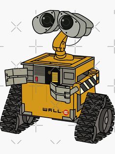 an image of a yellow robot with big eyes