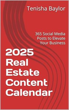 the book cover for 2055 social media posts to elevate your estate content calendar