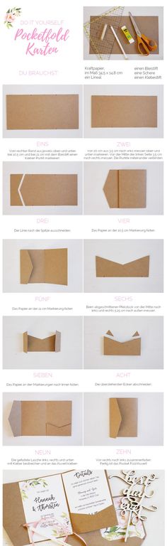 the instructions for how to make an envelope