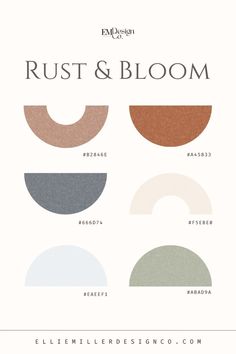 the different colors of rust and bloom