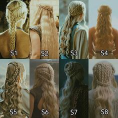 Denearys Targaryen Hair, Danyeres Targaryen Hairstyle, Targeryan Hairstyle, Simple Medieval Hairstyles, Danaerys Hair, Danerys Targarian Hairstyles, Galadriel Hairstyle, Targeryan Hair, Lord Of The Rings Hairstyles