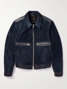 Tom Ford Jacket, Cafe Racer Leather Jacket, Blue Cafe, Blouson Jacket, Suede Moto Jacket, Leather Shirt, Suede Jacket, Leather Jacket Men, Blue Suede