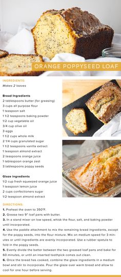 the recipe for orange poppy seed loaf cake