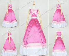 (eBay) Cinderella Cosplay Costume Cinderella Pink Princess Dress Formal Ball Gown Cinderella Dress Pattern, Cinderella Pink Dress, Disney Skirt, Cinderella Cosplay, Disney Princess Cosplay, Pink Princess Dress, Cinderella Dress, Formal Ball Gown, Princess Cosplay