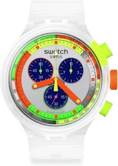 About this item
SWATCH NEON
Watch Size: 47mm square case with push/pull crown
Water Resistance: 100 Feet
2 Year International Warranty
Free battery exchange at Swatch retail locations Jelly, Neon, Square